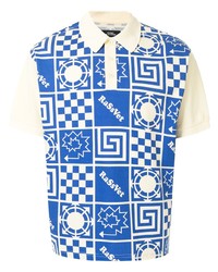 PACCBET Geometric Print Polo Shirt