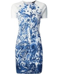 Ralph Lauren Black Fitted Floral Print Dress