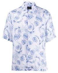 Orian Leaf Print Short Sleeve Shirt