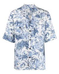 120% Lino Tropical Print Linen Shirt