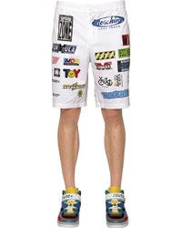 Moschino Cycling Printed Stretch Gabardine Shorts