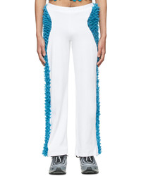 White and Blue Sweatpants
