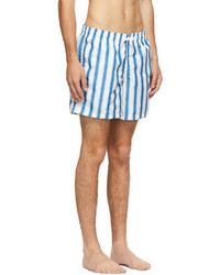 Bather Blue White Stripe Swim Shorts