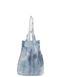 Honey Fucking Dijon White And Blue Denim Tie Dye Tote