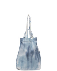 Honey Fucking Dijon White And Blue Denim Tie Dye Tote