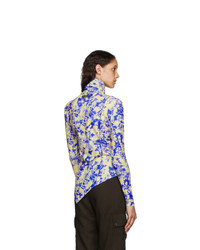 Andersson Bell Blue And Yellow Tie Dye Turtleneck