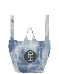 White and Blue Tote Bag