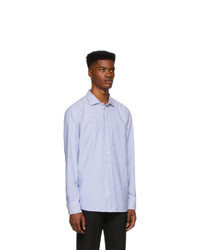 Ralph Lauren Purple Label Blue And White Striped Oxford Shirt