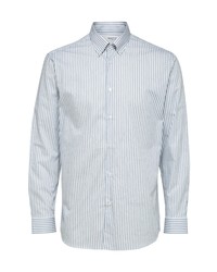 Selected Homme Classic Fit Stripe Button Up Shirt