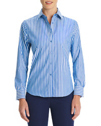 Jones New York No Iron Easy Care Relaxed Fit Striped Shirt
