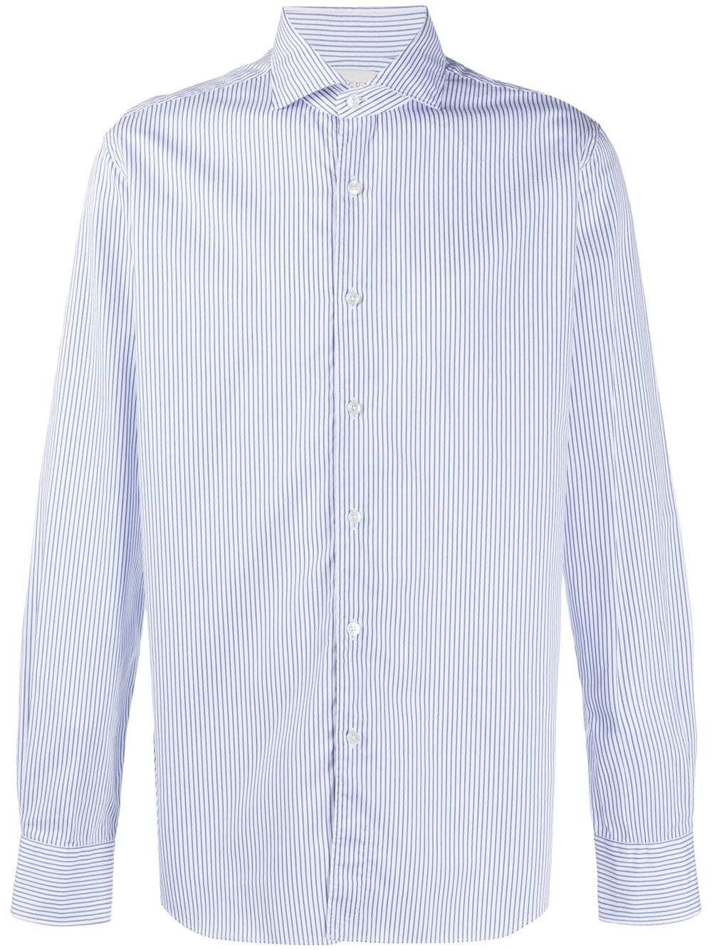 Xacus Stripe Button Down Shirt, $136 | farfetch.com | Lookastic