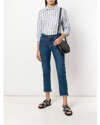 Shirtaporter Striped Fitted Shirt