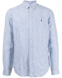 Polo Ralph Lauren Stripe Pattern Linen Shirt