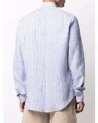 Dell'oglio Striped Collarless Shirt