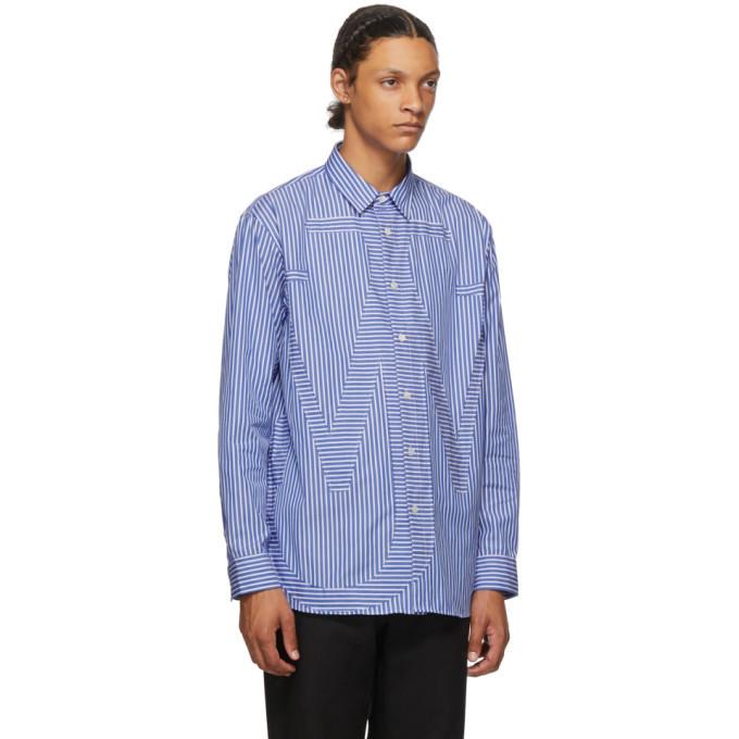 JW Anderson Blue Anchor Motif Shirt, $580 | SSENSE | Lookastic