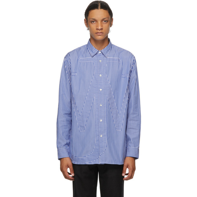 JW Anderson Blue Anchor Motif Shirt, $580 | SSENSE | Lookastic