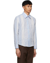 Second/Layer Blue White Multi Stripe Ancho Shirt