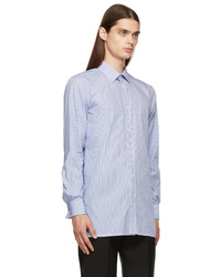 Maison Margiela Blue White Stripe Shirt