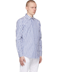 BOSS Blue White Striped Jango Shirt