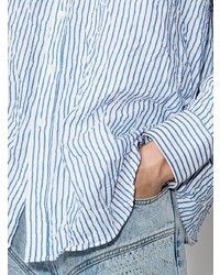 Our Legacy Borrowed Bd Crinkled Pinstriped Shirt