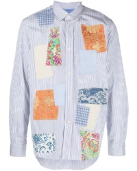 Junya Watanabe MAN Button Down Patchwork Cotton Shirt