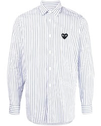 Comme Des Garcons Play Comme Des Garons Play Logo Embroidered Long Sleeve Shirt