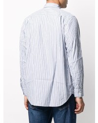 Comme Des Garcons Play Comme Des Garons Play Striped Crinkled Effect Shirt