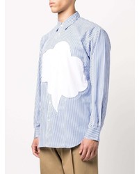 Comme Des Garcons SHIRT Comme Des Garons Shirt Bubble Detail Pinstripe Shirt