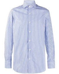 Finamore 1925 Napoli Long Sleeve Stripe Print Shirt