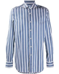 Xacus Long Sleeved Stripe Print Shirt