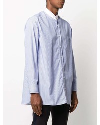 MACKINTOSH Mandarin Collar Striped Shirt