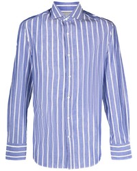 Brunello Cucinelli Stripe Print Long Sleeved Shirt