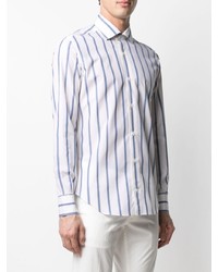 Eleventy Stripe Print Shirt
