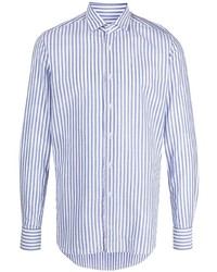 Xacus Striped Cotton Seersucker Shirt