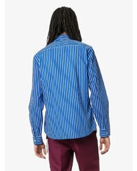 Kenzo Striped Logo Print Shirt