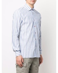 Kiton Striped Long Sleeve Shirt