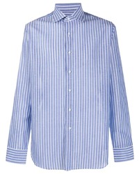 Canali Striped Print Shirt