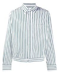 Lanvin Vertical Stripe Blouson Shirt