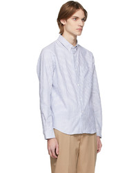 A.P.C. White Blue Felix Shirt