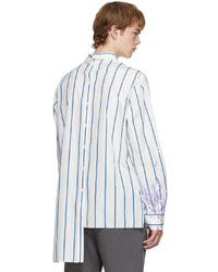 Lanvin White Gallery Dept Edition Patchwork Asymmetric Shirt