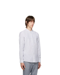 BOSS White And Blue Seersucker Jorris Shirt