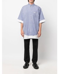 Balenciaga Bb Icon Striped Layered Shirt