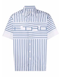 Etro Cotton Logo Stripe Shirt