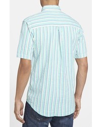 Vintage 1946 Regular Fit Short Sleeve Stripe Seersucker Sport Shirt