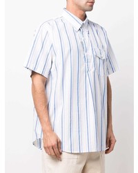 Engineered Garments Stripe Detail Short Sleeve Shirt