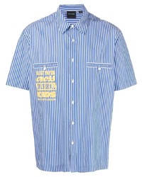 Daily Paper Striped Logo Print Shirt