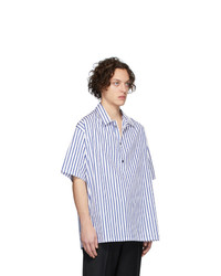 Martin Asbjorn White And Blue Striped Greenleaf Shirt