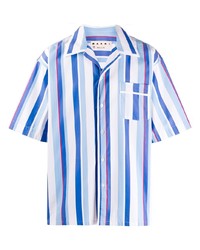 Marni Yarn Dyed Striped Bowling Shirt