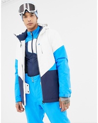 Protest Coffee Snow Jacket In Whiteblue