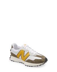 New Balance 327 Sneaker In Whitevarsity Gold At Nordstrom